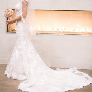 Lace and Satin Wedding Dress